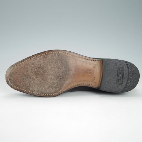 ★チャーチ 75E/UK7.5【貴重★ブックバインダーカーフ/84ラスト】LUDGATE/4都市ロゴ過渡期/パンチドキャップトゥ/黒/メンズ/Church's★g961