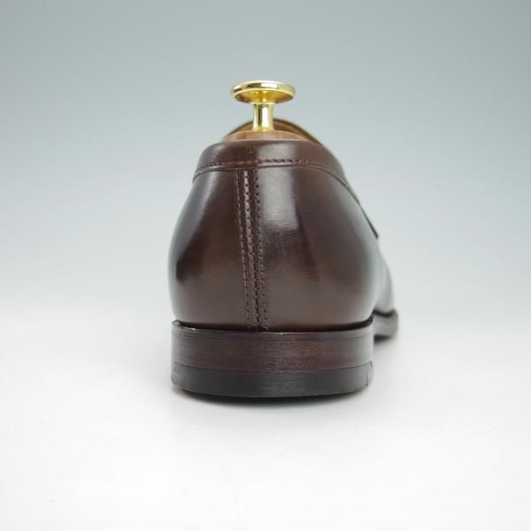極美品★(英)アルフレッド・サージェント SIZE 8【貴重★(英)ダンヒル別注/dunhill】コインローファー/カーフ/濃茶/Alfred Sargent★g962