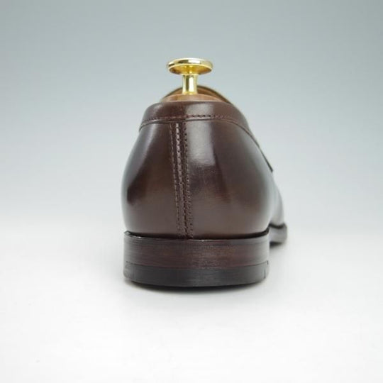 極美品★(英)アルフレッド・サージェント SIZE 8【貴重★(英)ダンヒル別注/dunhill】コインローファー/カーフ/濃茶/Alfred Sargent★g962