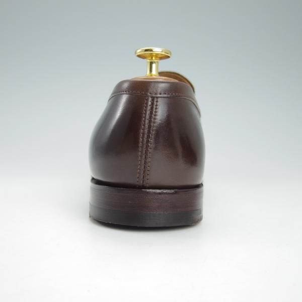 極美品★(英)アルフレッド・サージェント SIZE 8【貴重★(英)ダンヒル別注/dunhill】コインローファー/カーフ/濃茶/Alfred Sargent★g962