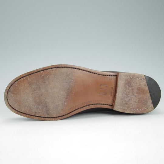 極美品★(英)アルフレッド・サージェント SIZE 8【貴重★(英)ダンヒル別注/dunhill】コインローファー/カーフ/濃茶/Alfred Sargent★g962