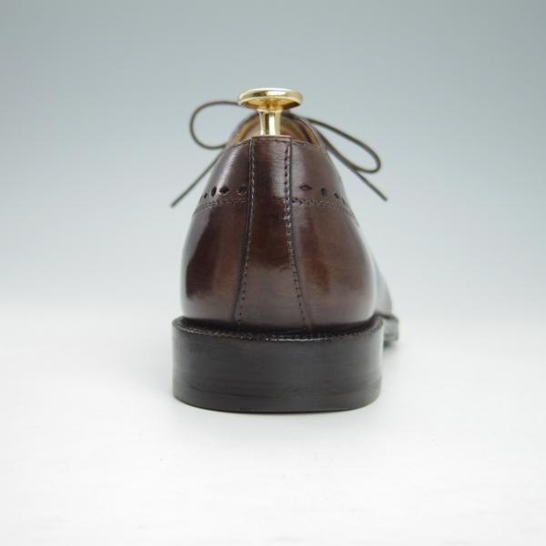 美品★(伊)タニノクリスチー SIZE 6.5【定価15万円以上★オックスフォードシューズ/132322】カーフ/濃茶/メンズ/TANINO CRISCI★g963