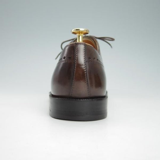 美品★(伊)タニノクリスチー SIZE 6.5【定価15万円以上★オックスフォードシューズ/132322】カーフ/濃茶/メンズ/TANINO CRISCI★g963