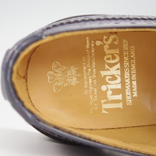 未使用★トリッカーズ SIZE 8【定価￥84,700-★バートン同系モデル/コマンドソール】KESWICK/M7292/カーフ/紺/短靴/Tricker's★g964