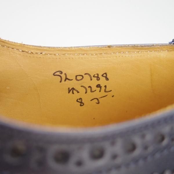 未使用★トリッカーズ SIZE 8【定価￥84,700-★バートン同系モデル/コマンドソール】KESWICK/M7292/カーフ/紺/短靴/Tricker's★g964