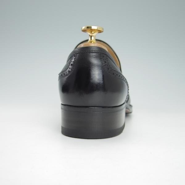 ★(伊)タニノクリスチー SIZE 6【定価15万円以上★タッセルローファー/108121】カーフ/黒/メンズ/TANINO CRISCI★g965