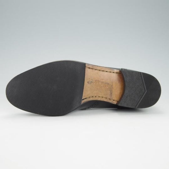 ★(伊)タニノクリスチー SIZE 6【定価15万円以上★タッセルローファー/108121】カーフ/黒/メンズ/TANINO CRISCI★g965