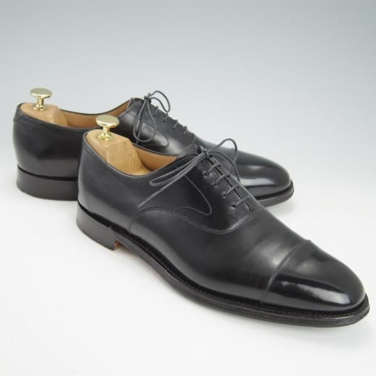 極上★(英)チーニー 8.5E【定価￥78,100-★アルフレッド/ALFRED】125ラスト/ストレートチップ/カーフ/黒/メンズ/CHEANEY★g967
