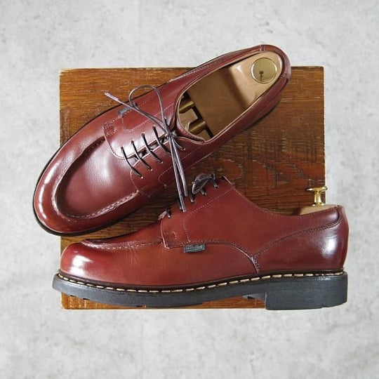 美品★パラブーツ SIZE 7【定価￥71,500-★シャンボード/CHAMBORD】マロン/MARRON/リスレザー/Uチップ/茶/TEXソール/Paraboot★g968