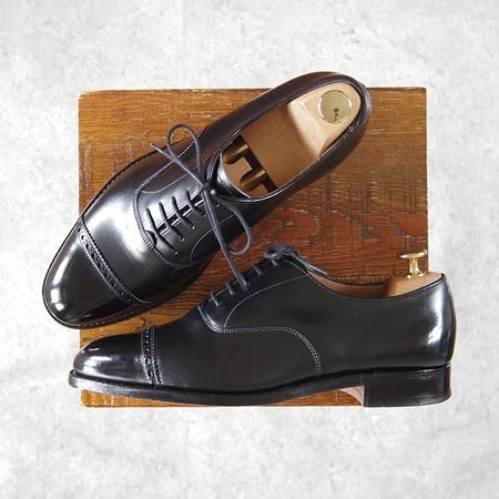 極上★(英)チーニー 7E【★ロイドフットウェア別注/Lloyd Footwear】Mシリーズ/89ラスト/パンチドキャップトゥ/カーフ/黒/CHEANEY★g969