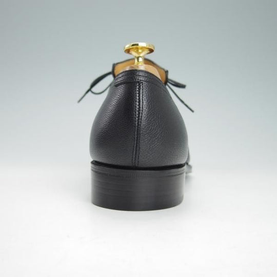 新品★(仏)Corthay/コルテ SIZE 7【定価20万円程度★Arca/アルカ】プレーントゥ/Vフロント/シボ革/黒/メンズ★g970