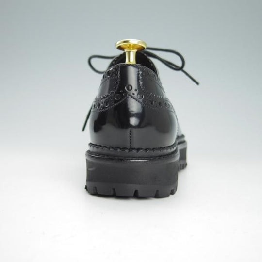 極美品★チャーチ(レディース) SIZE 37【定価￥74,800-★INDIGO/フルブローグ】ポリッシュドバインダーカーフ/黒/Church's★g971