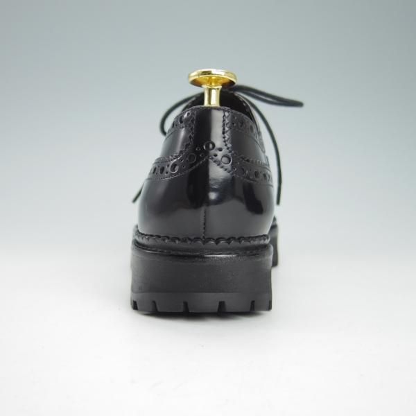 極美品★チャーチ(レディース) SIZE 37【定価￥74,800-★INDIGO/フルブローグ】ポリッシュドバインダーカーフ/黒/Church's★g971