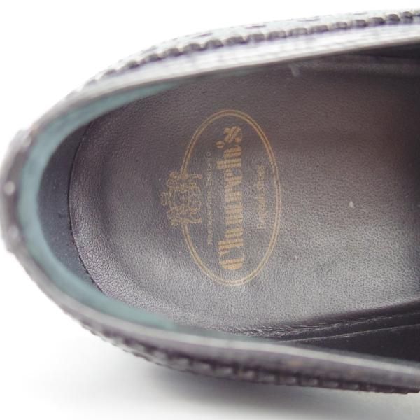 極美品★チャーチ(レディース) SIZE 37【定価￥74,800-★INDIGO/フルブローグ】ポリッシュドバインダーカーフ/黒/Church's★g971