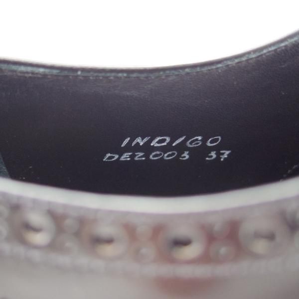 極美品★チャーチ(レディース) SIZE 37【定価￥74,800-★INDIGO/フルブローグ】ポリッシュドバインダーカーフ/黒/Church's★g971
