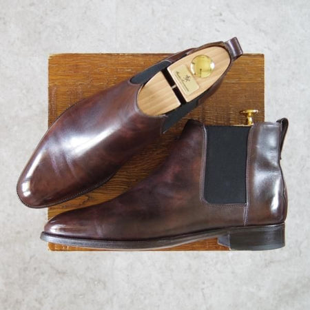 極上★ジョンロブ 6.5E【定価20万円以上★プレステージライン/TUDOR】ミュージアムカーフ/7000ラスト/サイドゴアブーツ/JOHN LOBB★g972