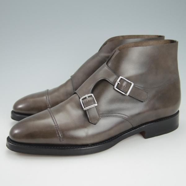 極美品★ジョンロブ 6EE【モデル定価￥277,200-★WILLIAM2(BOOT)/ウィリアム/ブーツ】ミュージアムカーフ/ダブルモンク/JOHN LOBB★g973