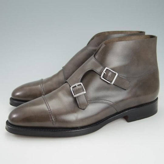 極美品★ジョンロブ 6EE【モデル定価￥277,200-★WILLIAM2(BOOT)/ウィリアム/ブーツ】ミュージアムカーフ/ダブルモンク/JOHN LOBB★g973