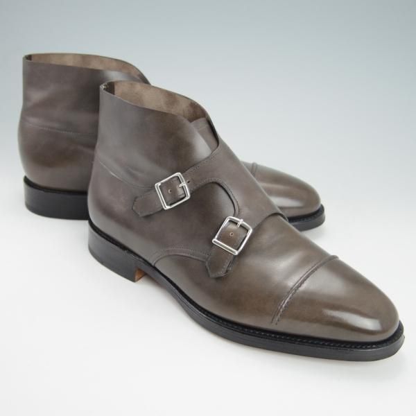 極美品★ジョンロブ 6EE【モデル定価￥277,200-★WILLIAM2(BOOT)/ウィリアム/ブーツ】ミュージアムカーフ/ダブルモンク/JOHN LOBB★g973
