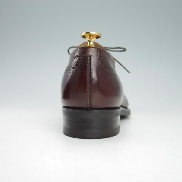 ほぼ試着程度★三陽山長 SIZE 7【定価￥74,900-★鋭之介/R309ラスト】カーフ/コーヒー/Coffee/濃赤茶/メンズ/SanyoYamacho★g975