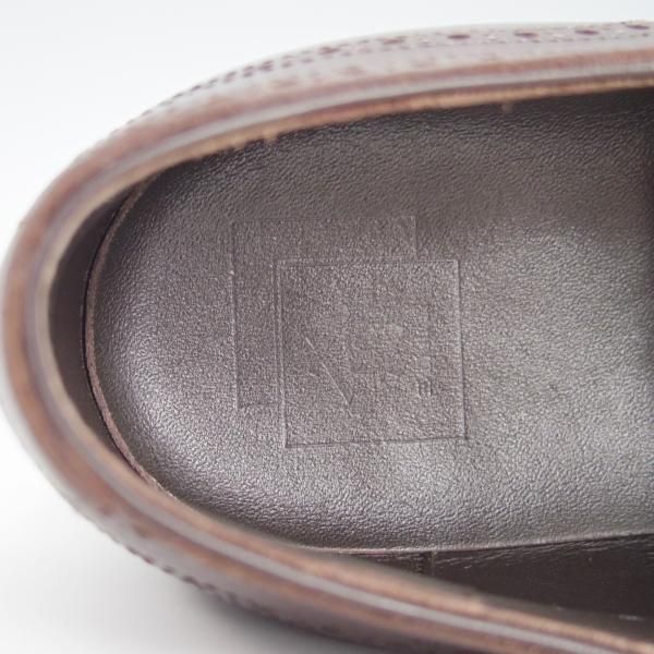ほぼ試着程度★三陽山長 SIZE 7【定価￥74,900-★鋭之介/R309ラスト】カーフ/コーヒー/Coffee/濃赤茶/メンズ/SanyoYamacho★g975