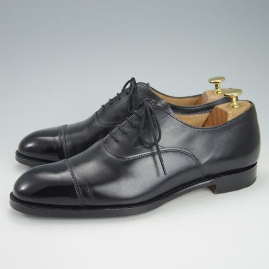 極上★(英)チーニー 8F【定価￥78,100-★アルフレッド/ALFRED】125ラスト/ストレートチップ/カーフ/黒/メンズ/CHEANEY★g977