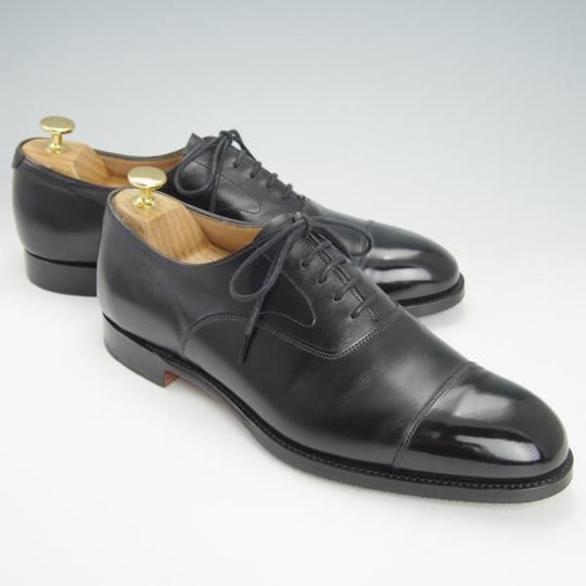 極上★(英)チーニー 8F【定価￥78,100-★アルフレッド/ALFRED】125ラスト/ストレートチップ/カーフ/黒/メンズ/CHEANEY★g977