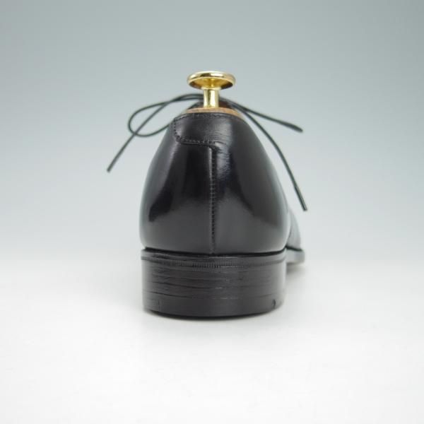 ほぼ試着程度★クロケット&ジョーンズ 7.5F【★(英)ニュー&リングウッド別注/New&Lingwood】パンチドキャップトゥ/黒/Crockett&Jones★g978