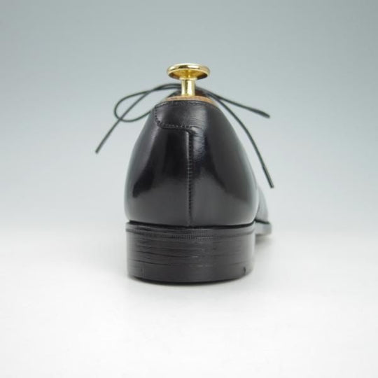 ほぼ試着程度★クロケット&ジョーンズ 7.5F【★(英)ニュー&リングウッド別注/New&Lingwood】パンチドキャップトゥ/黒/Crockett&Jones★g978