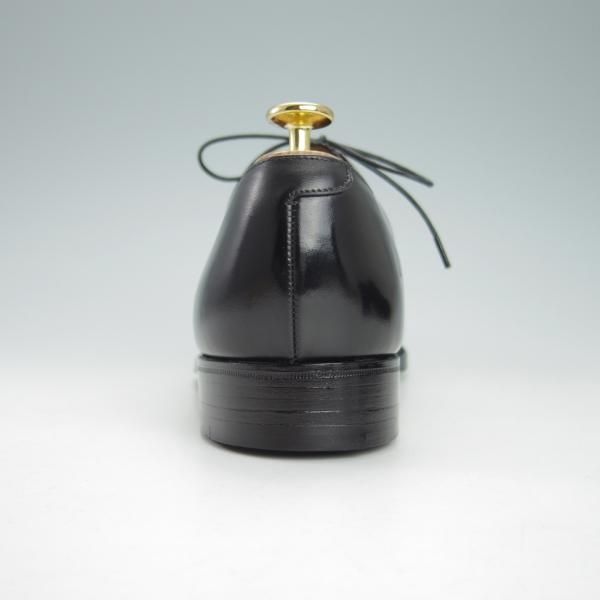 ほぼ試着程度★クロケット&ジョーンズ 7.5F【★(英)ニュー&リングウッド別注/New&Lingwood】パンチドキャップトゥ/黒/Crockett&Jones★g978