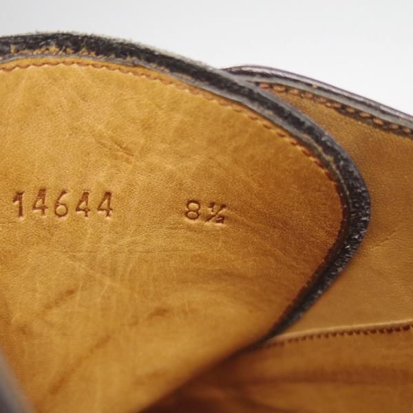 極美品★(スペイン製)YANKO/ヤンコ SIZE 8.5【グッドイヤーウェルテッド製法★ストレートチップ/14644】カーフ/黒/メンズ★g979