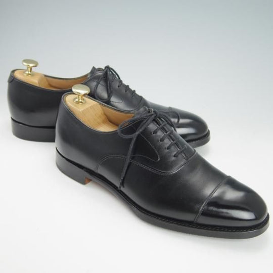 極上★(英)チーニー 6.5F【定価￥78,100-★アルフレッド/ALFRED】125ラスト/ストレートチップ/カーフ/黒/メンズ/CHEANEY★g981