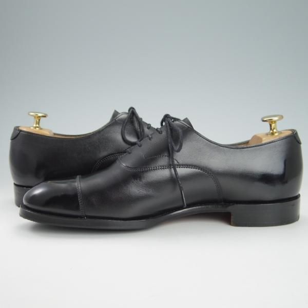 極上★(英)チーニー 6.5F【定価￥78,100-★アルフレッド/ALFRED】125ラスト/ストレートチップ/カーフ/黒/メンズ/CHEANEY★g981