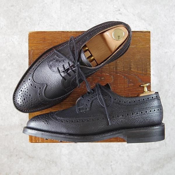 Tricker's カントリーウイングチップ　トリッカーズ UK6.5 ブラック 未使用☆トリッカーズ UK6.5程度【ダイナイトソール仕様☆ロング