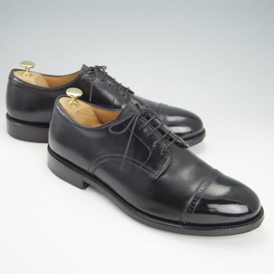 美品★(浅草)WHEEL ROBE/ウィールローブ 10.5D【定価￥58,000-★靴縁別注/(独)ワインハイマー社のボックスカーフ仕様】15077/黒★g985