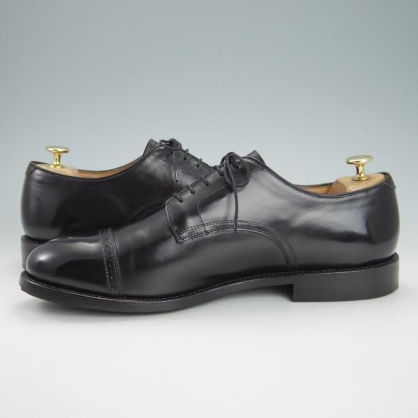 美品★(浅草)WHEEL ROBE/ウィールローブ 10.5D【定価￥58,000-★靴縁別注/(独)ワインハイマー社のボックスカーフ仕様】15077/黒★g985