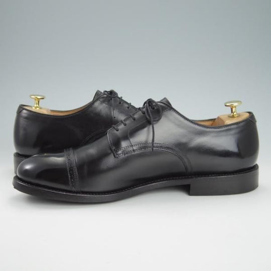 美品★(浅草)WHEEL ROBE/ウィールローブ 10.5D【定価￥58,000-★靴縁別注/(独)ワインハイマー社のボックスカーフ仕様】15077/黒★g985