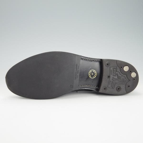 美品★(浅草)WHEEL ROBE/ウィールローブ 10.5D【定価￥58,000-★靴縁別注/(独)ワインハイマー社のボックスカーフ仕様】15077/黒★g985