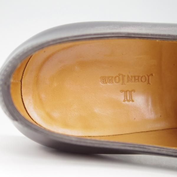 美品★ジョンロブ 8.5E【定価￥192,500-★CITY 2/シティ/7000ラスト】ストレートチップ/カーフ/黒/メンズ/JOHN LOBB★g989