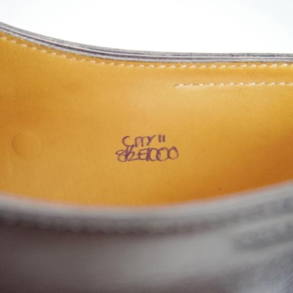 美品★ジョンロブ 8.5E【定価￥192,500-★CITY 2/シティ/7000ラスト】ストレートチップ/カーフ/黒/メンズ/JOHN LOBB★g989