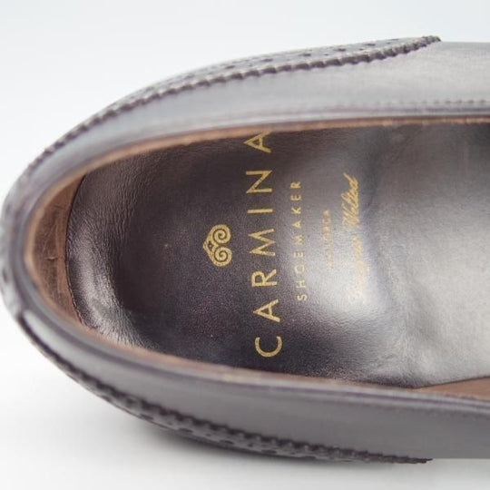 極美品★(スペイン製)CARMINA/カルミナ SIZE 8.5【定価￥74,800-★ローファー/80159】SIMPSOMラスト/スリッポン/カーフ/黒/メンズ★g991