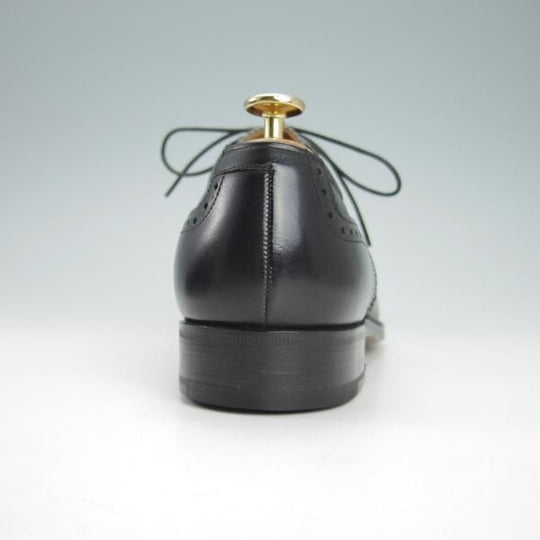 未使用★ポロ・ラルフローレン 25EE【貴重★グッドイヤーウェルテッド製法/日本製】セミブローグ/黒/リーガル/REGAL/POLO Ralph Lauren★g992