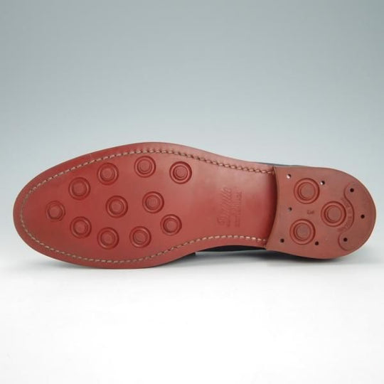 美品★クロケット&ジョーンズ 5.5D【定価￥86,900-★ダイナイトソール/HARVARD 2】コインローファー/376ラスト/紺/Crockett&Jones★g993