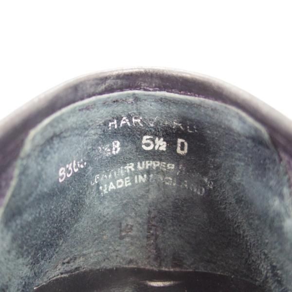 美品★クロケット&ジョーンズ 5.5D【定価￥86,900-★ダイナイトソール/HARVARD 2】コインローファー/376ラスト/紺/Crockett&Jones★g993