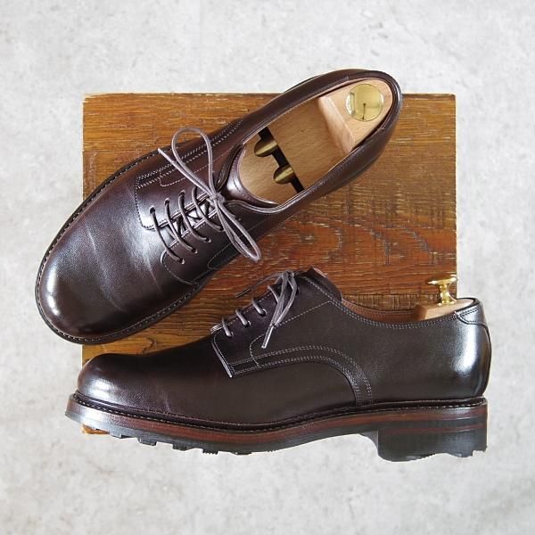 極美品★(文京区)EVERLASTING/永代製作所 UK7程度【貴重★仏タンナー製の馬革/リッジウェイソール】濃茶/エバーラスティング★g996