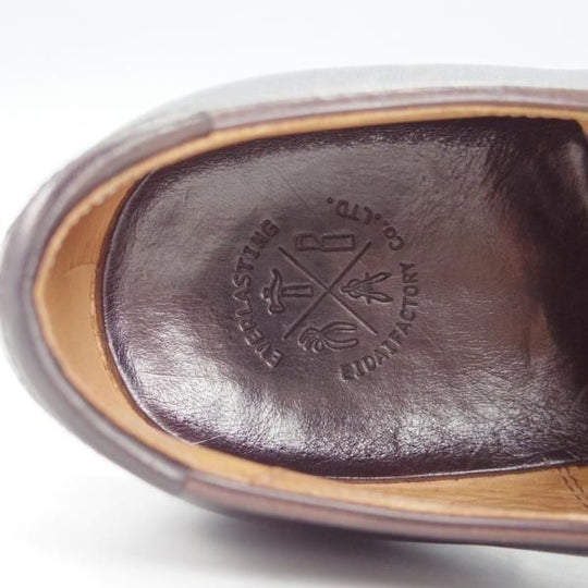 極美品★(文京区)EVERLASTING/永代製作所 UK7程度【貴重★仏タンナー製の馬革/リッジウェイソール】濃茶/エバーラスティング★g996