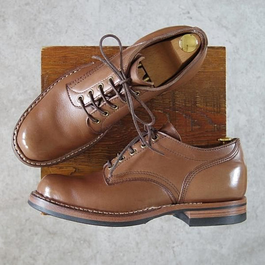 極美品★WHITE'S BOOTS/ホワイツブーツ 8C【定番★Oxford/オックスフォード】300-W/C461/プレーントゥ/オイルドレザー/薄茶★g997