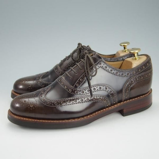 極上★(英)グレンソン 7G【★フルブローグ/112652】ポリッシュレザー/濃茶/メンズ/GRENSON★g999