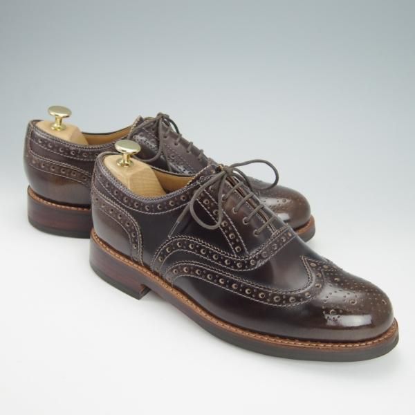 極上★(英)グレンソン 7G【★フルブローグ/112652】ポリッシュレザー/濃茶/メンズ/GRENSON★g999