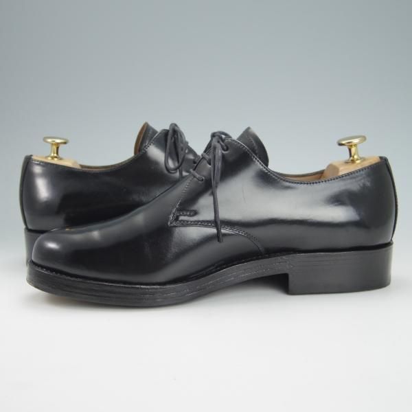 極美品★(独)ハインリッヒ・ディンケラッカー SIZE 6.5【現行定価19万円程度★コードバン/プレーントゥ】黒/Heinrich Dinkelacker★h001